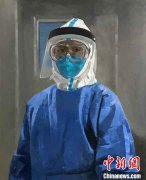 讴歌疫情英雄 知名油画家孙洪敏画了一幅最美女