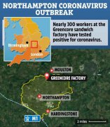 英国最大三明治制造商近300员工确诊，食品厂所